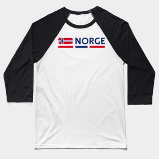 Norway Flag design | Fjord illustration Baseball T-Shirt